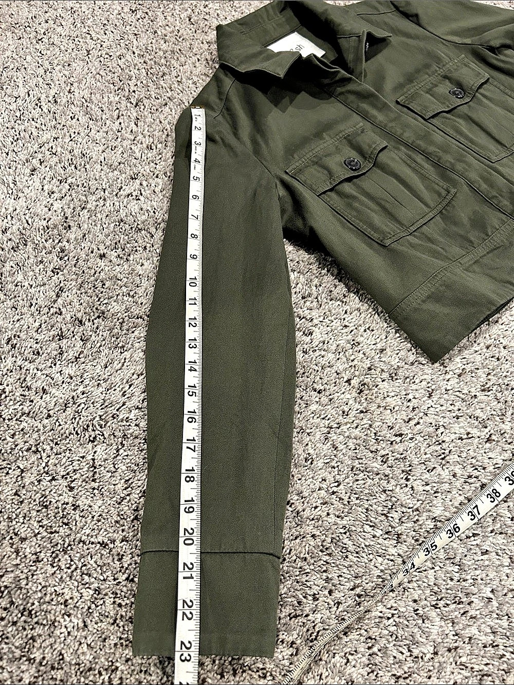 ba&sh Sz 1 Green Elia Jacket - Picture 13 of 15